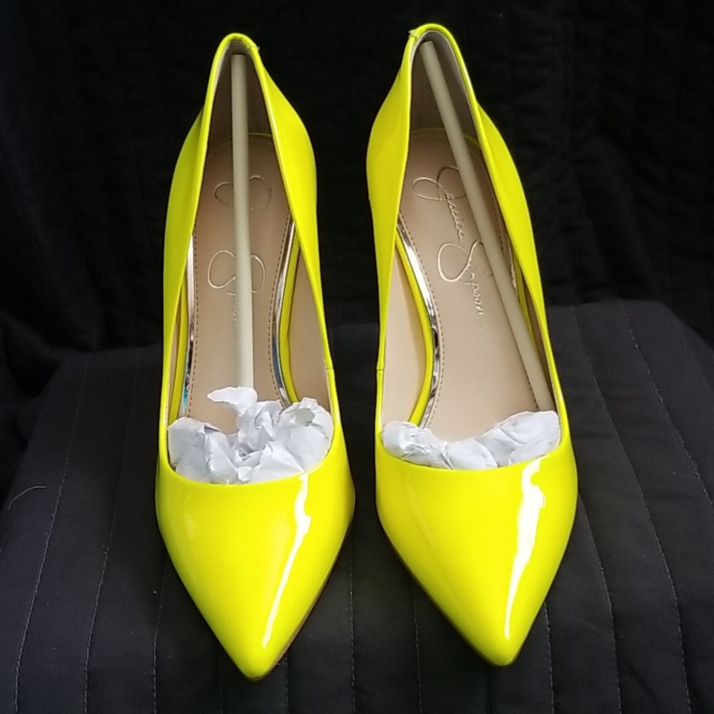 COPY - Jessica Simpson Pumps in Yellow Shock